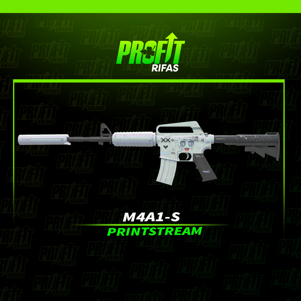 M4A1-S PRINTSTREAM + PERIFERICOS GAMERS 🏆